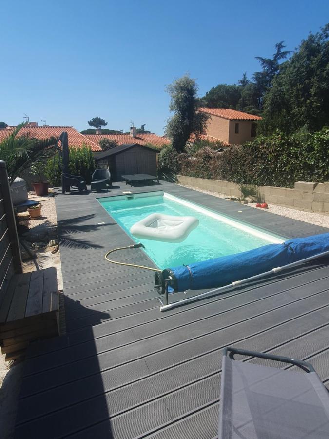 T2 Jusqu'A 4 Personnes En Rez-De-Jardin De Maison, Avec Piscine, Draps Et Serviettes De Toilette Fournis Daire Argelès-sur-Mer Dış mekan fotoğraf