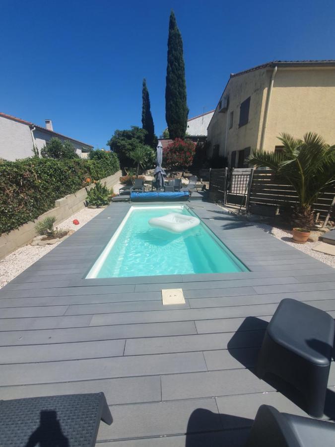 T2 Jusqu'A 4 Personnes En Rez-De-Jardin De Maison, Avec Piscine, Draps Et Serviettes De Toilette Fournis Daire Argelès-sur-Mer Dış mekan fotoğraf